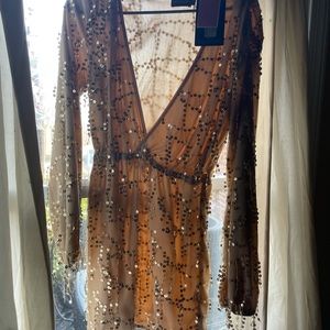 Gold Sequin Pretty Little Thing Dress